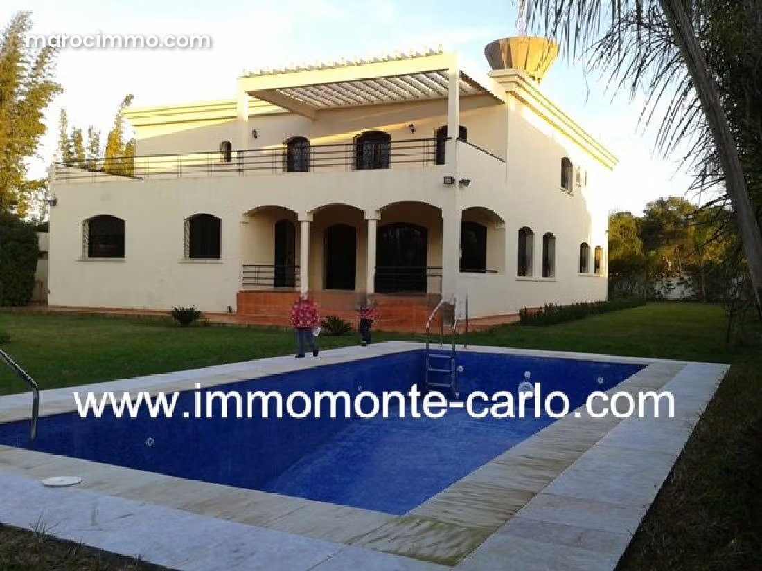 1,800 m² Villa with Swimming Pool and Garden, Souissi, Rabat — Rabat