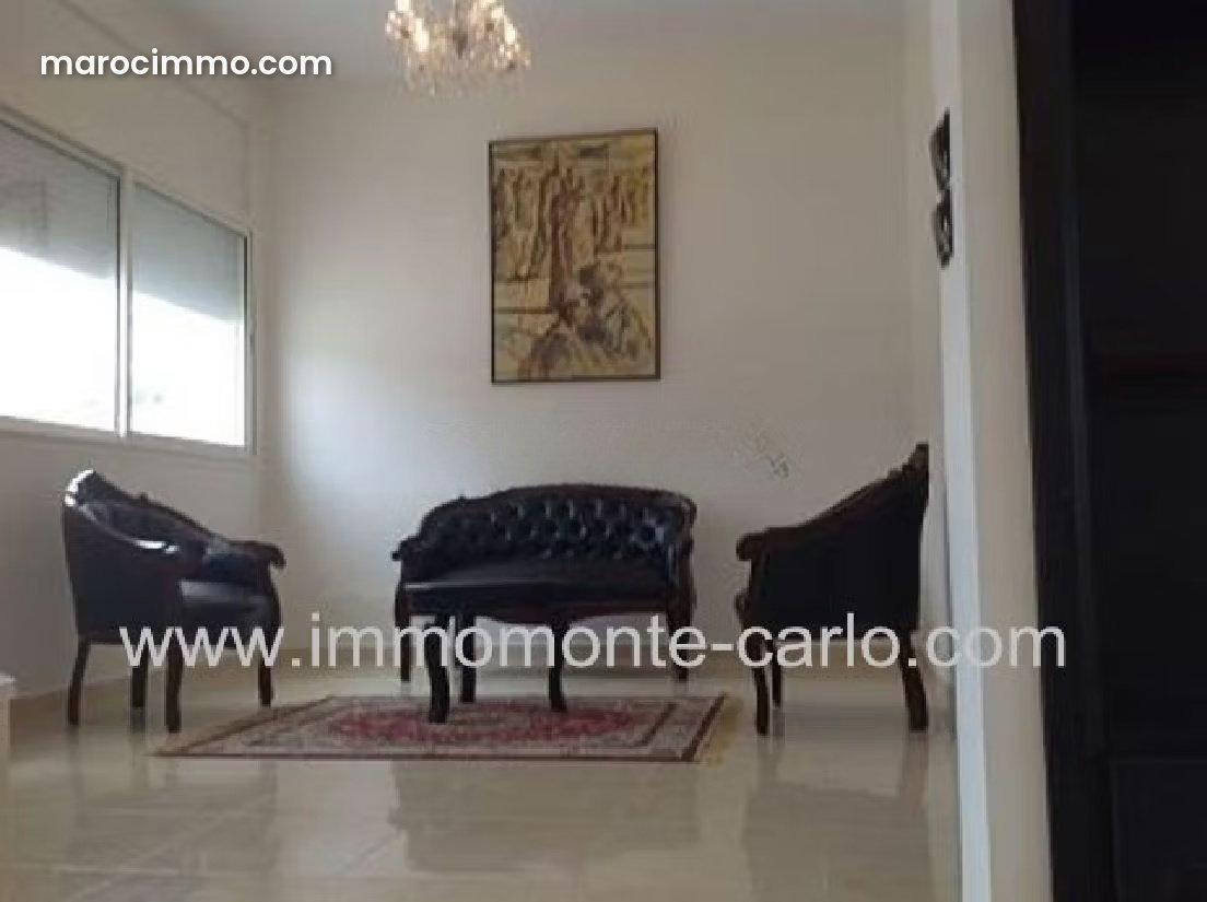 400 sqm Furnished Villa with Garden and Fireplace in Riyad, Rabat — Rabat