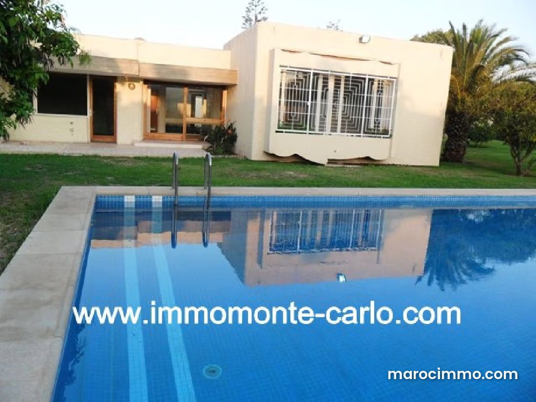 400 m² Villa with Pool and 1,800 m² Garden, Souissi, Rabat — Rabat