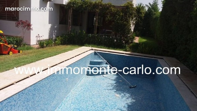 À RABAT villa avec chauffage central à louer au q — 2