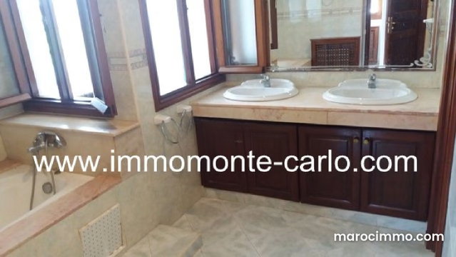 À RABAT villa avec chauffage central à louer au q — 4