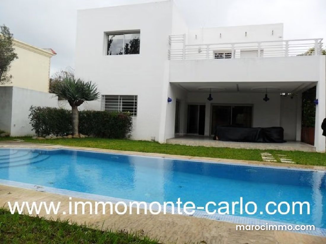 Villa meublée 450 m², piscine et jardin, Riyad, Rabat — Rabat