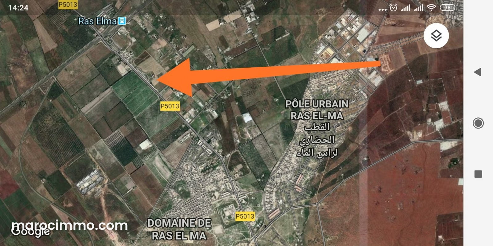 5,700 m² Farm in Zouagha, Fez, Titled and Buildable Land — Fez