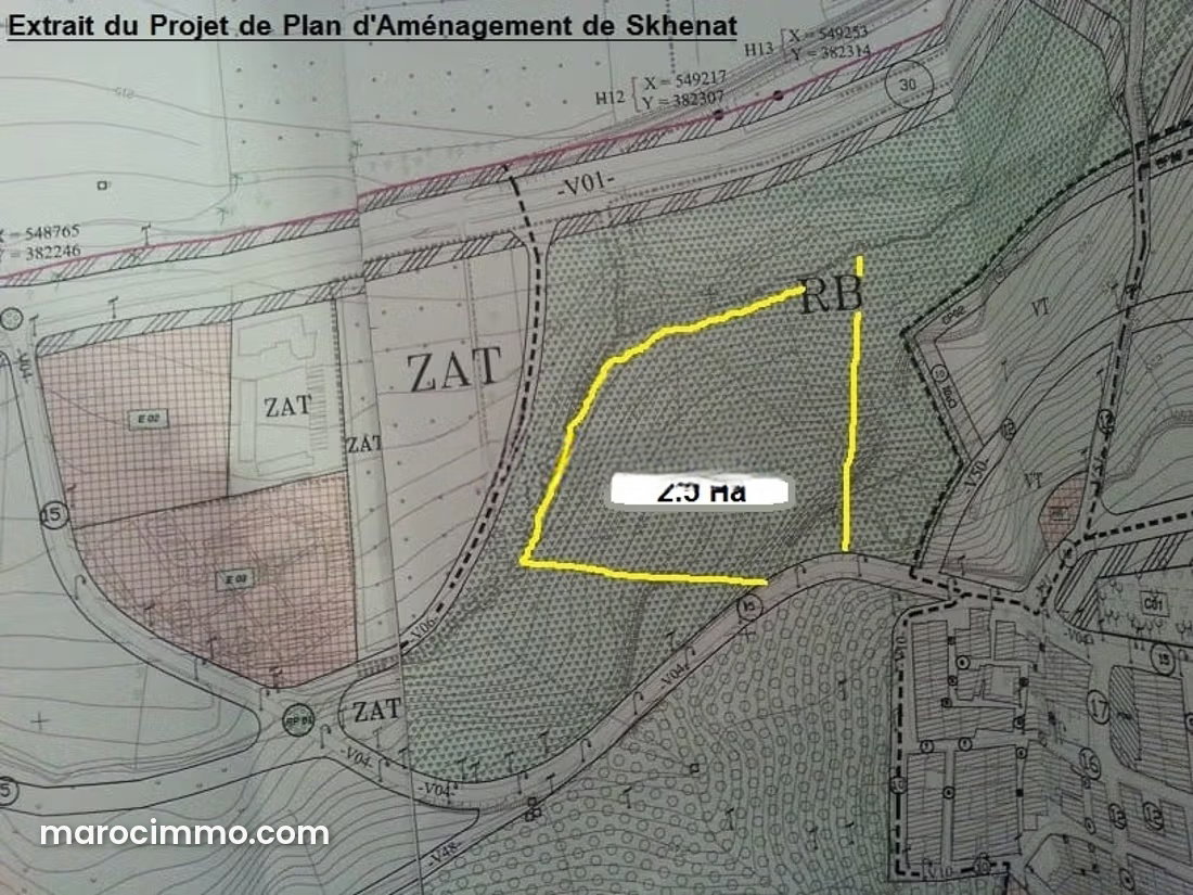 Terrain 2,5 hectares Ancienne Médina Fès, idéal projet touristique — Fès
