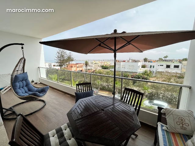 Appartement meublé à louer vue sur mer Dar Bouazza — Dar Bouazza
