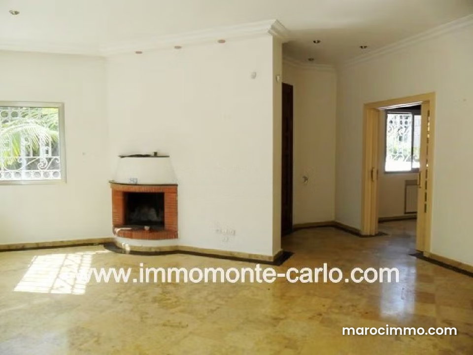 Location villa avec chauffage central à Hay Riad