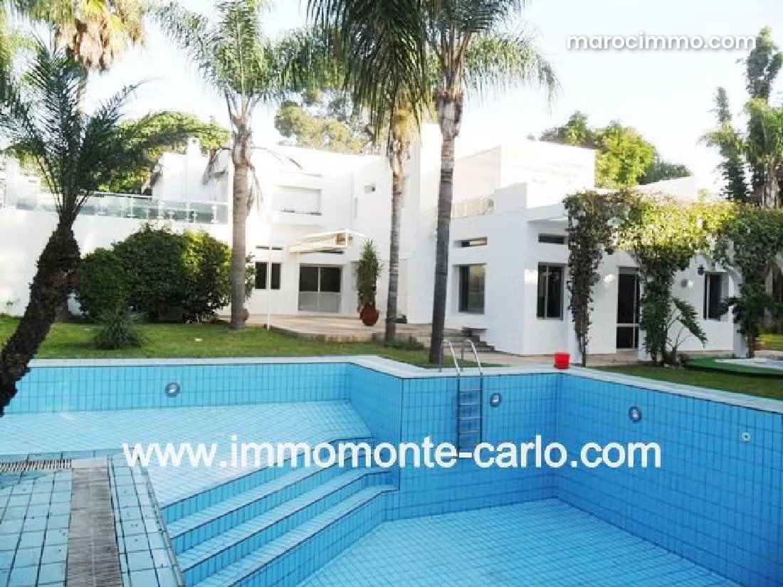 600 m² Villa with Swimming Pool and Garden, Souissi, Rabat — Rabat