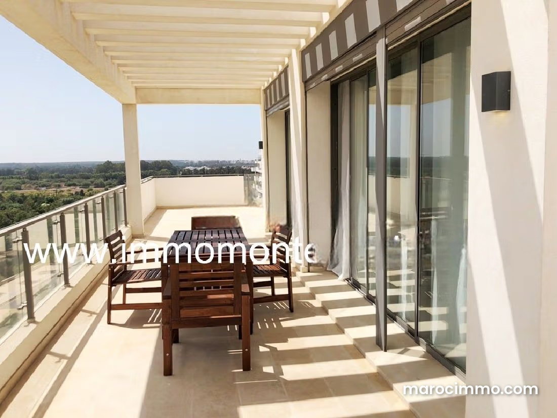 Furnished 300 sqm Apartment with Terrace and Private Garden, Souissi, Rabat — Rabat