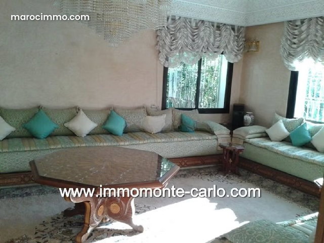 Location villa meublée avec piscine à Hay Riad — 3
