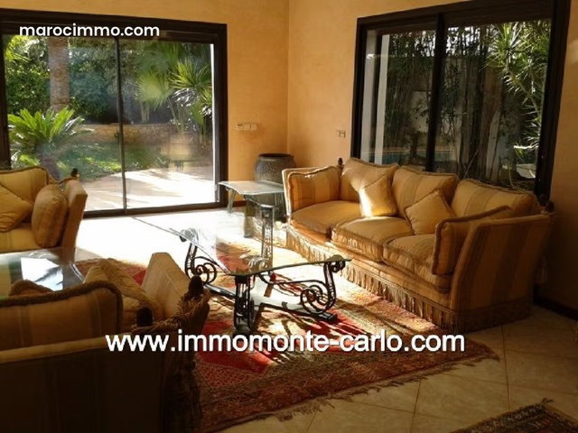 Location villa meublée avec piscine à Hay Riad — 4
