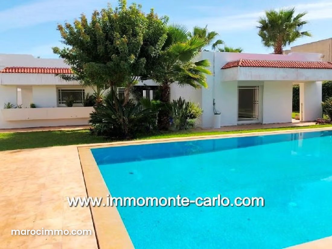500 sqm Villa with Pool and Garden for Rent, Souissi, Rabat — Rabat