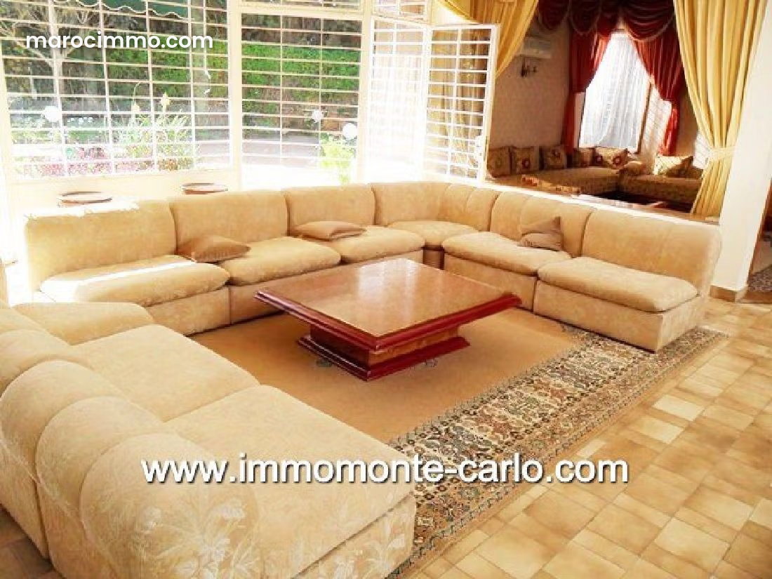 400 sqm Furnished Villa with Garden and Terrace, Souissi, Rabat — Rabat
