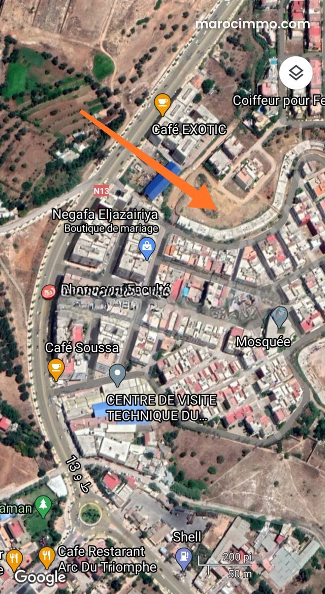 Terrain 2366 m² à Meknès — 2