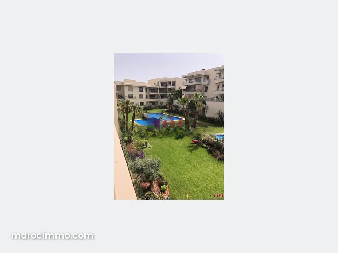 Appartement neuf 135 m², terrasse et piscine, Bouskoura centre — Bouskoura