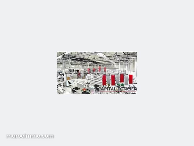 Unité industrielle en plein bld mly ismail ain sebaa de 3000m2 a la vente idéal pour showroom ou usine industrielle — Casablanca