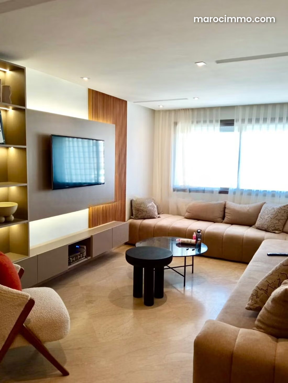 3-Bedroom Apartment with Terrace, Ferme Bretone, Casablanca — Casablanca