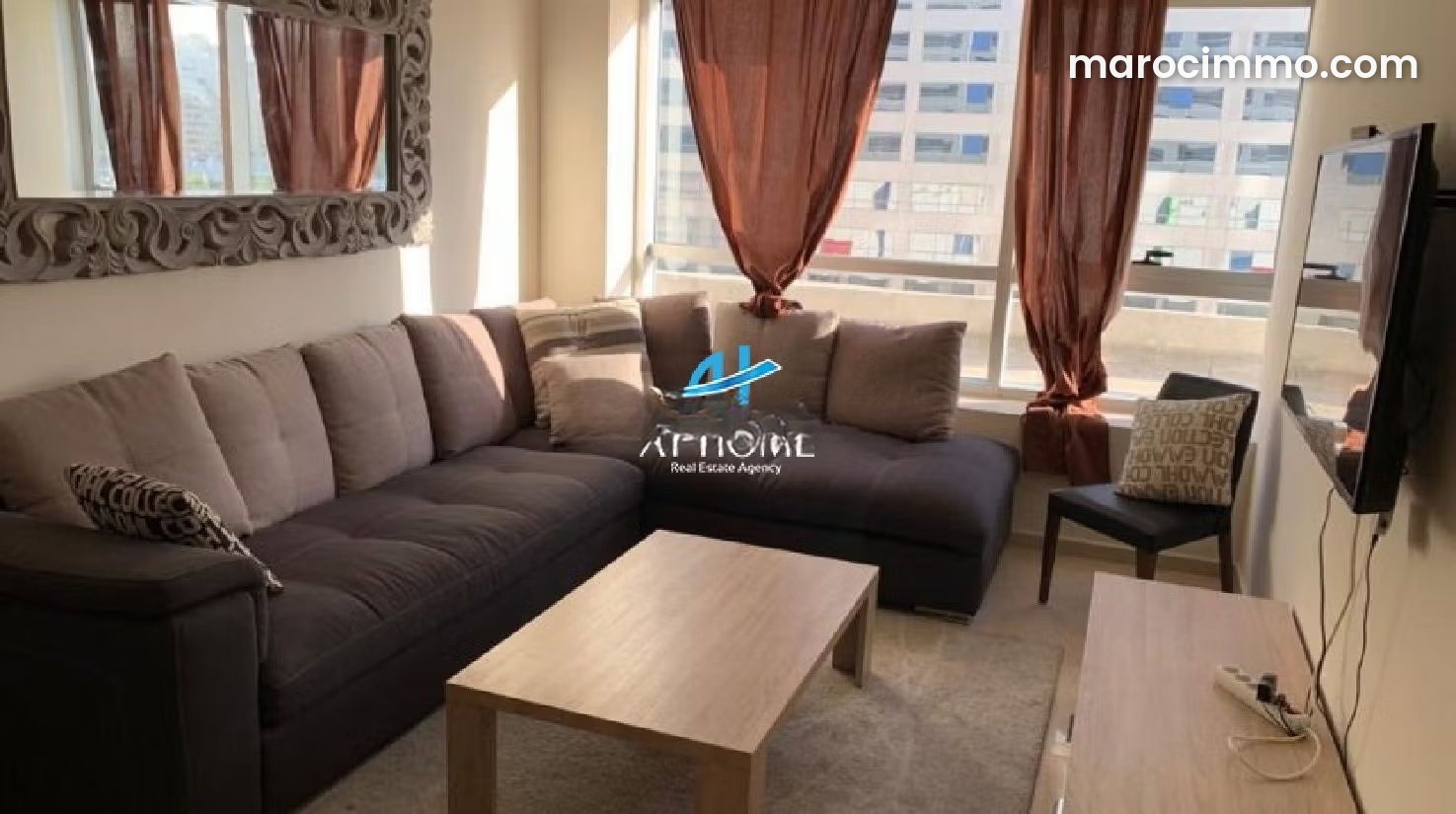Appartement meublé 79 m², Tanger City Center, proche Hilton — Tanger