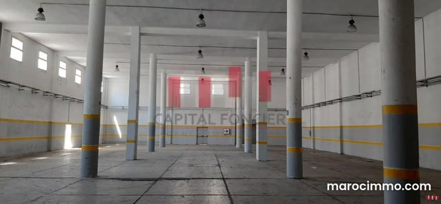 Usine industrielle de 2500 m2 de surface utile a la location a bouskoura oulad saleh — 2