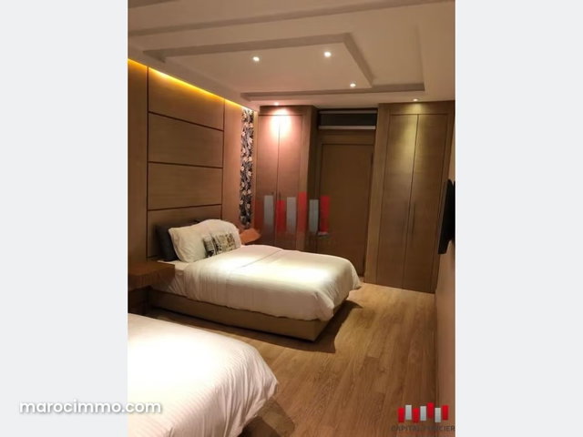 Superbe appartement meuble a louer, deux chambres, quartier racine – casablanca — 2