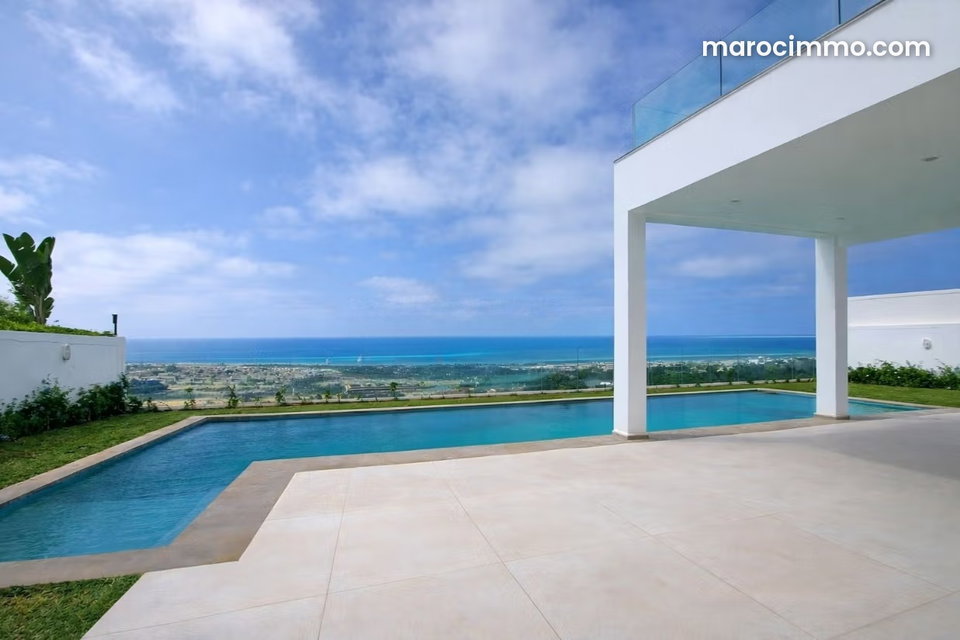 Location EXCEPTIONNELLE villa vue panoramique sur mer Ain Diab, Casablanca
