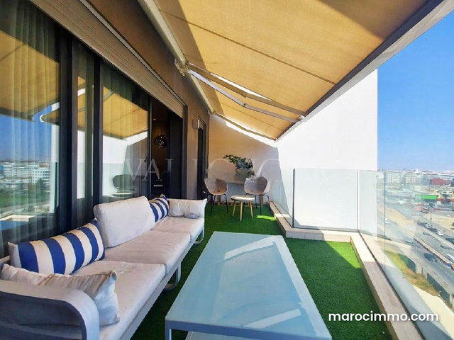 Location superbe appartement 3chambres avec terrasse étage élevé CFC, Casablanca — 5