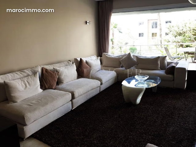 Location superbe appartement 3chambres avec terrasse vue mer Ain Diab, casablanca — 4