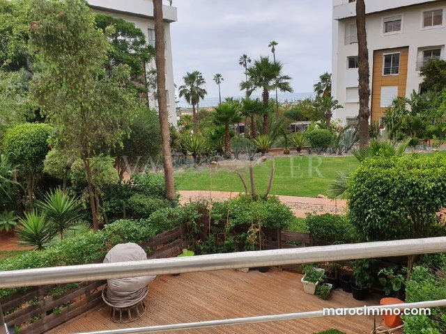 Location superbe appartement 3chambres avec terrasse vue mer Ain Diab, casablanca — 2