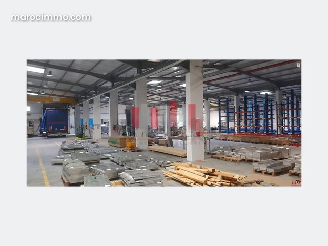 Usine industrielle de 3400 m2 de surface utile zone industrielle de bouskoura oulad saleh a la location — 4