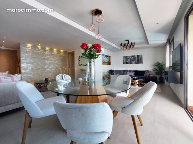 Location Sublime appartement meublé 176m2 vue sur mer Marina, Casablanca — 4