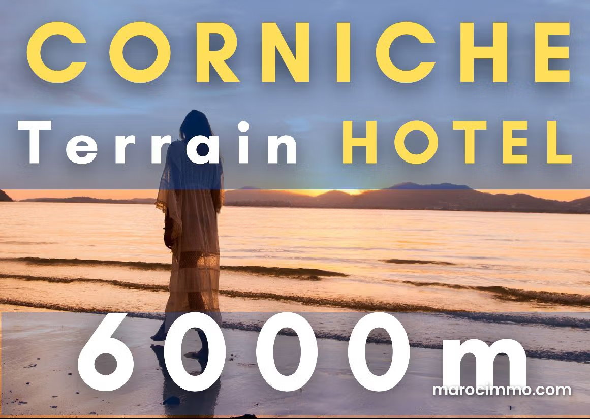 Terrain hôtelier 6000 m², vue mer panoramique, Aïn Diab Casablanca — Casablanca