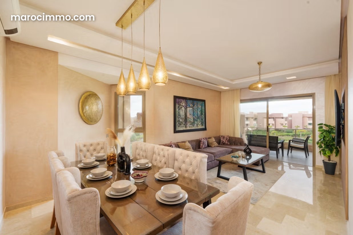 Appartement meublé avec terrasse et vue montagne à Agdal Marrakech — Marrakech