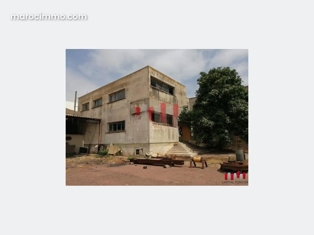 Industrial Land for Sale 10,000 m2 Zone i2 in Ain Sebaa Height Max 20.5 m — 4