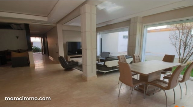 Vente villa de luxe à Dar Bouazza. 6 pièces confortables. Belle terrasse et jardin — 3