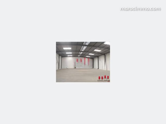 Unité industrielle neuve de 875 m2 zone bouskoura a la location Accès autoroutier et centre ville immédiat — Casablanca
