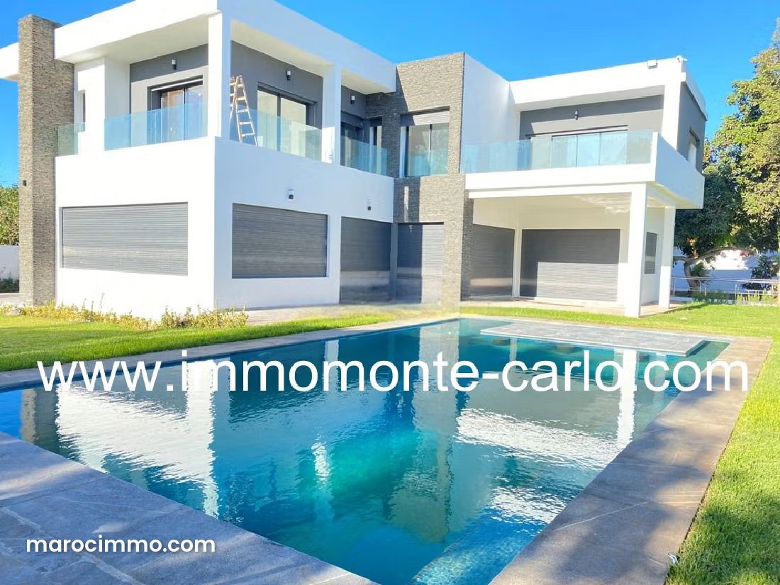 Villa 500 m² avec piscine et jardin 2000 m², Souissi, Rabat — Rabat
