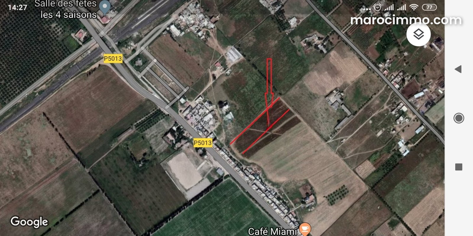 1.77 ha Plot of Land for Sale on Ain Chkaf Road, Fez — Fez