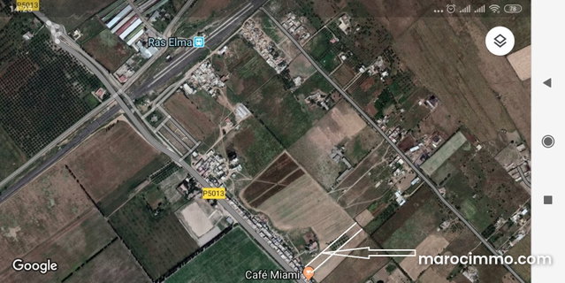 Terrain de 8850 m2 à Ras El Ma FES — 2