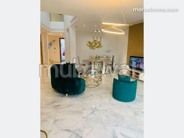 Maison de luxe à louer à Bouskoura. 3 belles chambres. Meublée — 5