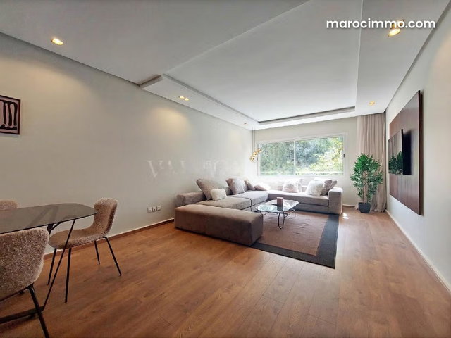 Location magnifique appartement 3chambres meublé moderne Ain Diab, Casablanca — 2