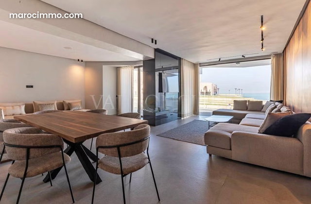 Location Exceptionnel appartement meublé 291m2 avec terrasse et vue sur mer La Corniche, Casablanca — 2