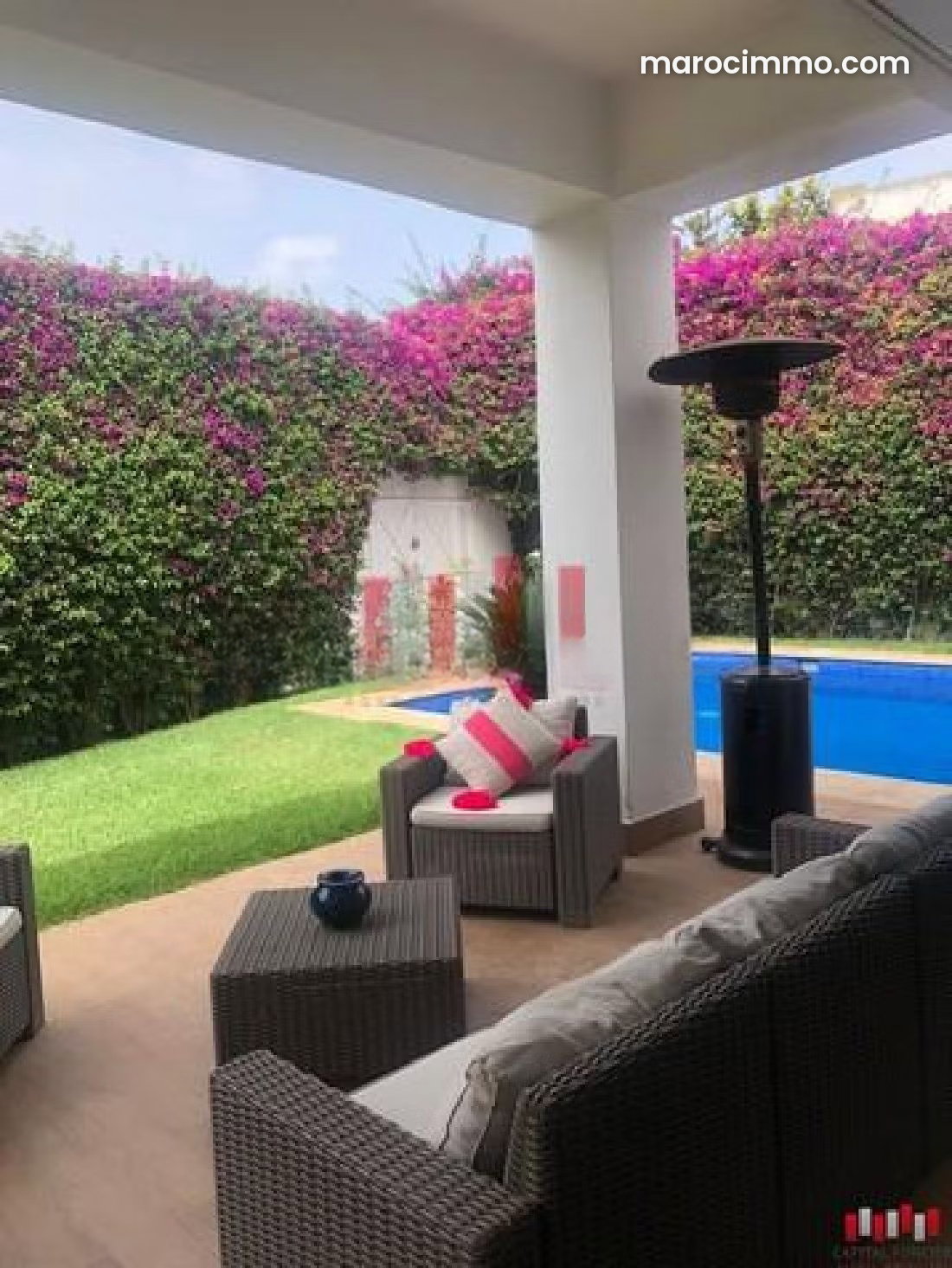 700 m² Villa with Garden, C.I.L., Casablanca for Rent — Casablanca