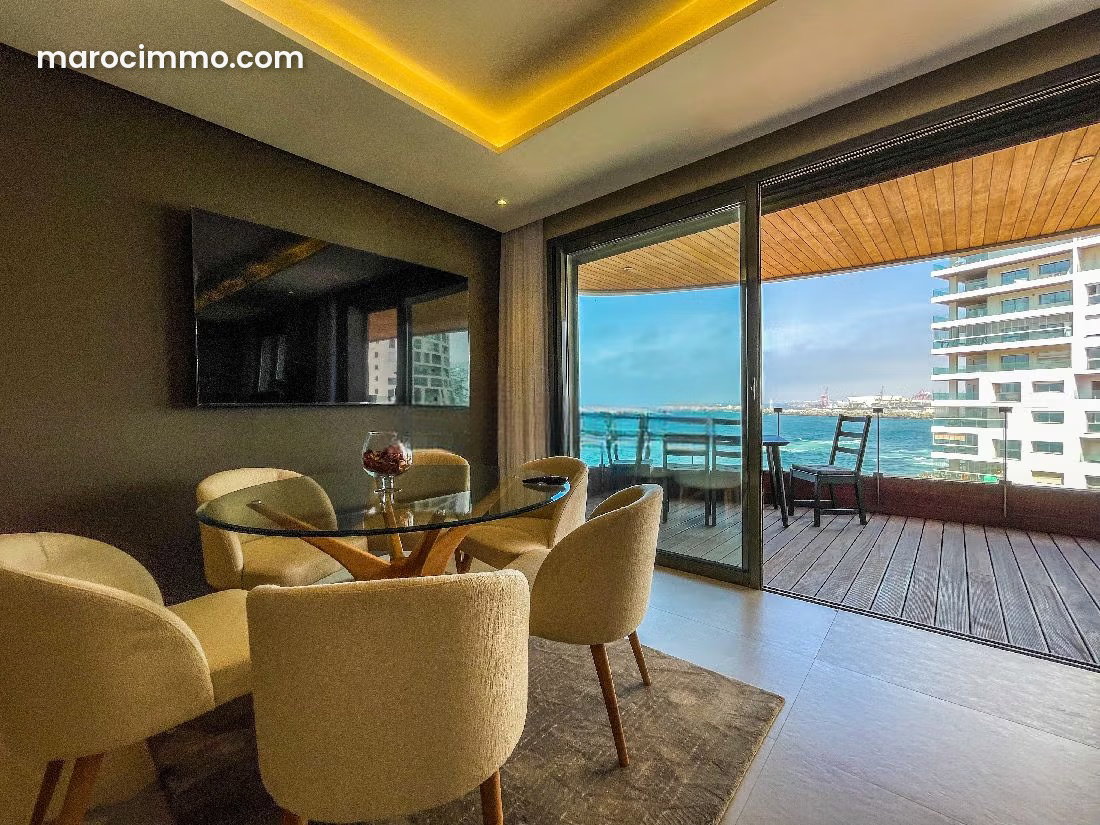 200 sqm Furnished Apartment with Ocean Views, Aïn Diab Marina, Casablanca — Casablanca