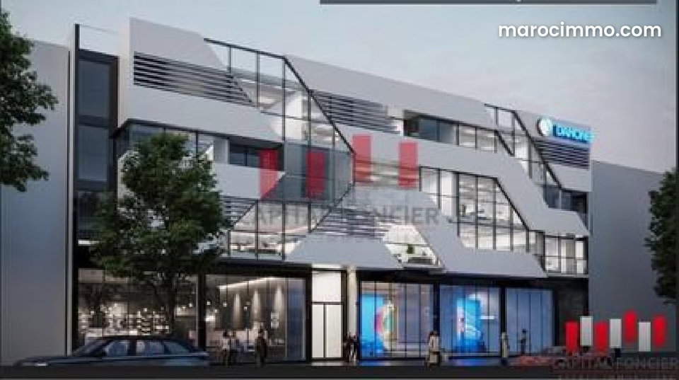 Immeuble neuf R 3 en plein bld ghandi de 2.470 m de surface exploitable de bureaux a la location Ref i22 25