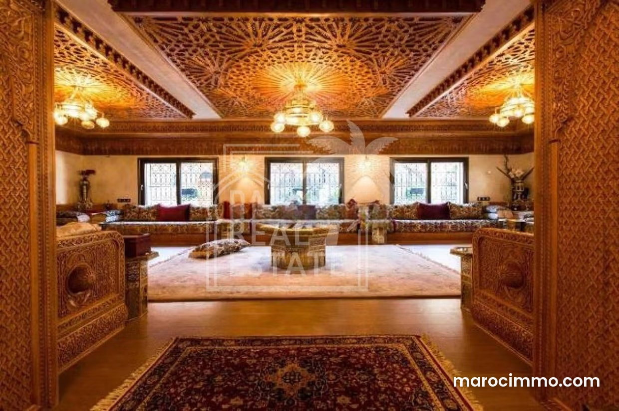 10-bedroom villa with hammam and Atlas views, Marrakech Palmeraie — Marrakesh