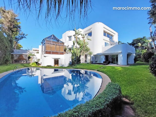 Exclusivité: Location villa Exceptionnelle 6suites 1400m2 avec piscine Anfa, Casablanca — الدار البيضاء