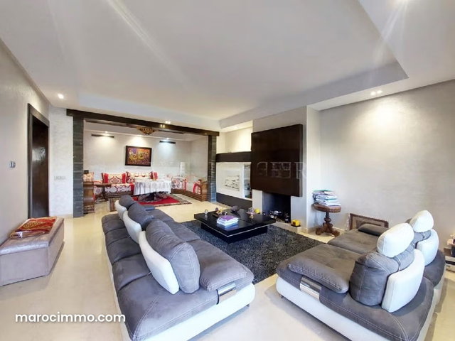 Vente très beau Rez de jardin 367m2 3chambres résidence fermée, Bouskoura — 4