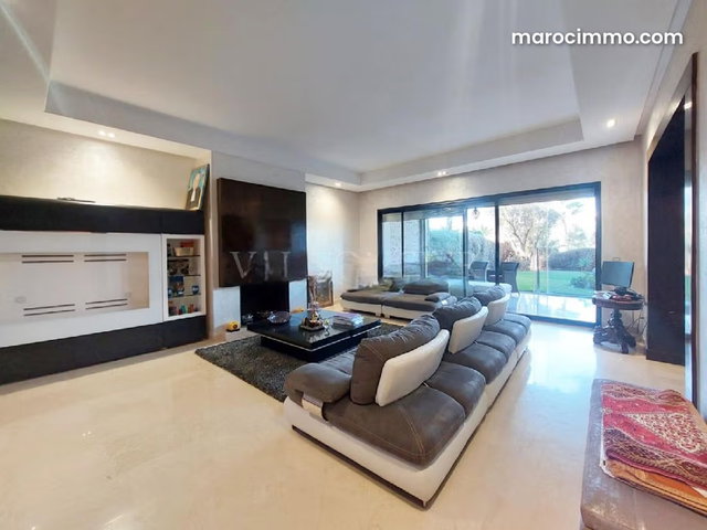 Vente très beau Rez de jardin 367m2 3chambres résidence fermée, Bouskoura — 5