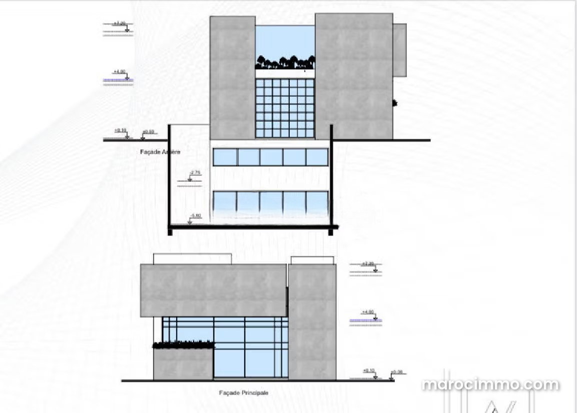 625 m² Commercial Premises for Lease in Dar Bouazza, Three Levels — Dar Bouazza
