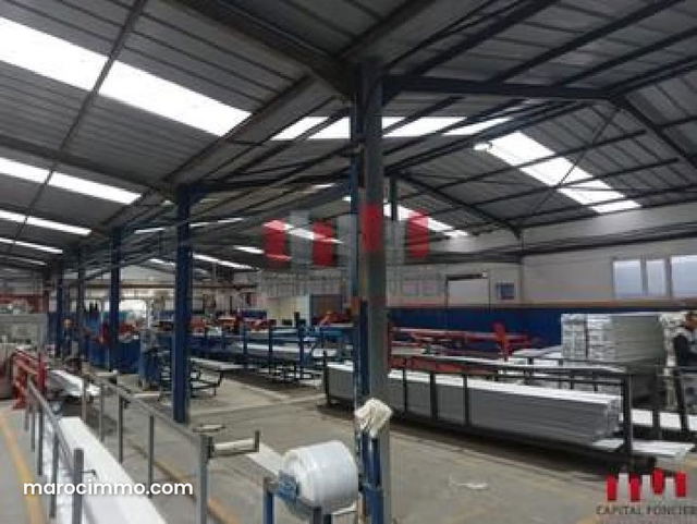 Exclusivité Usine industrielle de 3700 m2 de surface couverte a la location a ain sebaa — Casablanca