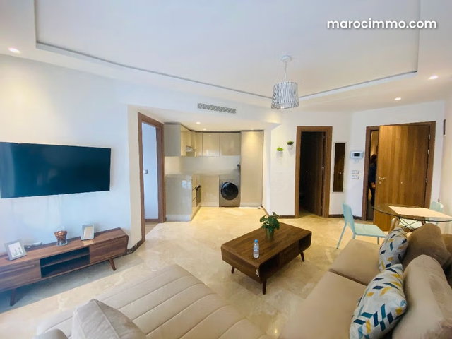 Très bel appartement en location à Maârif Extension. 2 grandes pièces. Meublé — 2